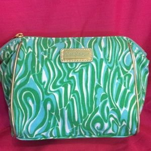 Green and Blue Lilly Pulitzer Makeup Bag